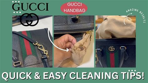 how to clean gucci cloth bag|gucci canvas bag cleaner.